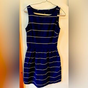 Tommy Hilfiger Navy and Yellow Detail Dress